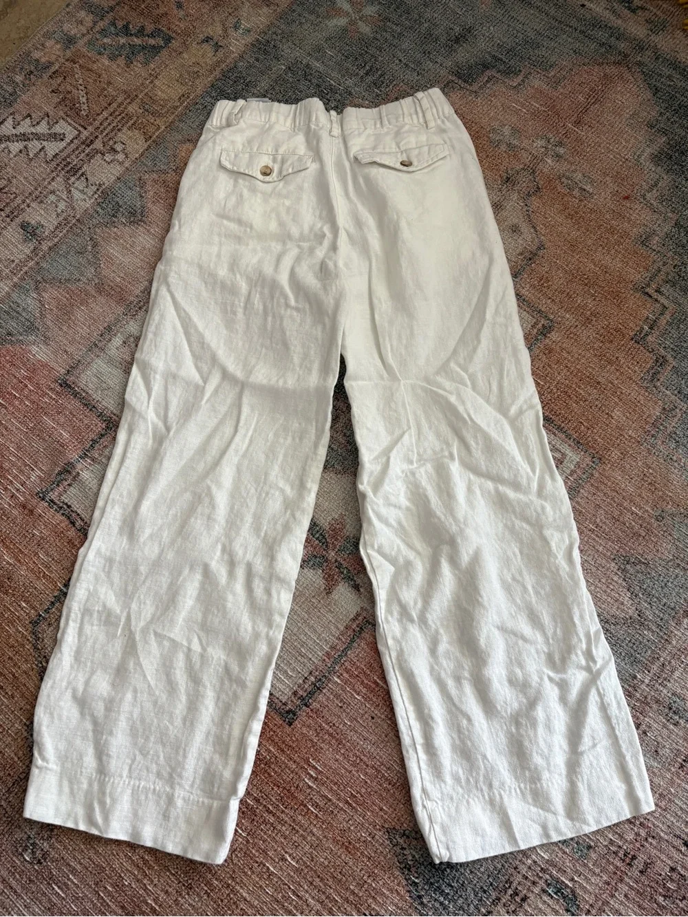 Banana Republic Linen Pants XS Petite The Everyday Wide Leg